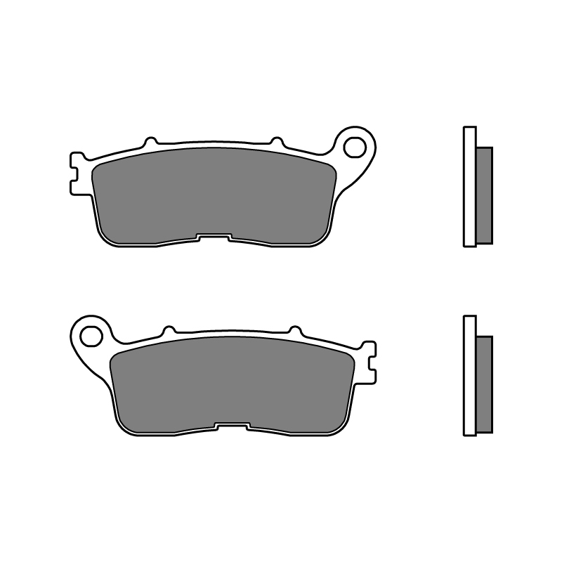 Plaquettes de frein BREMBO route métal fritté - 07HO60SP 