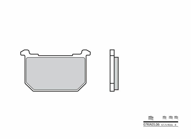 Plaquettes de frein BREMBO route carbone céramique - 07KA0506 