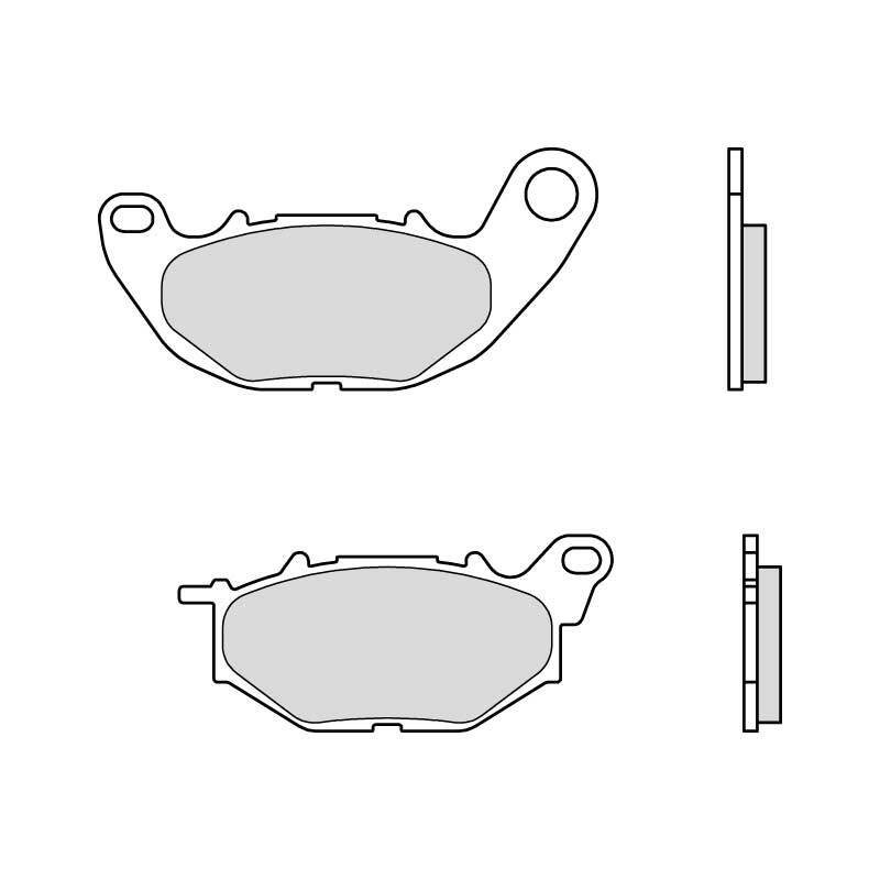 Plaquettes de frein BREMBO route métal fritté - 07YA52SA 