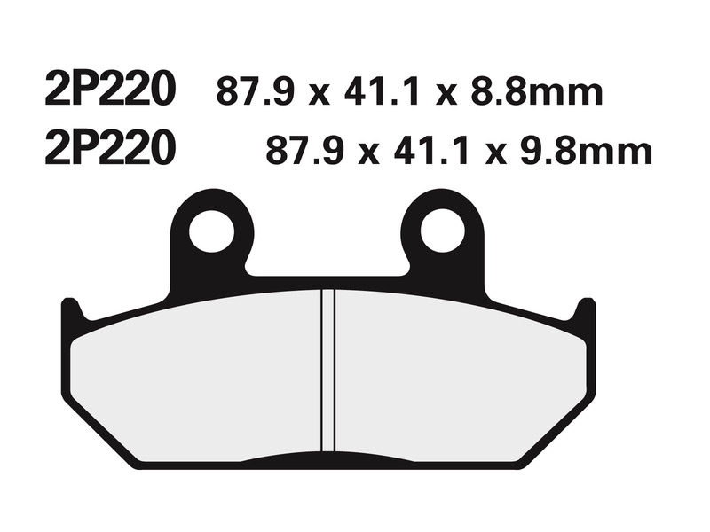 Plaquettes de frein NISSIN Off-Road semi-métallique - 2P-220GS 