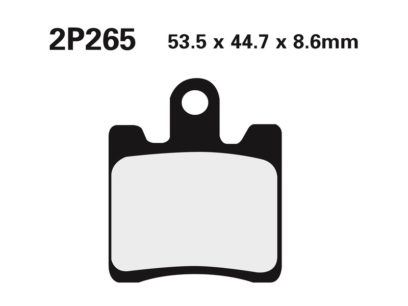 Plaquettes de frein NISSIN route semi-métallique - 2P-265NS 