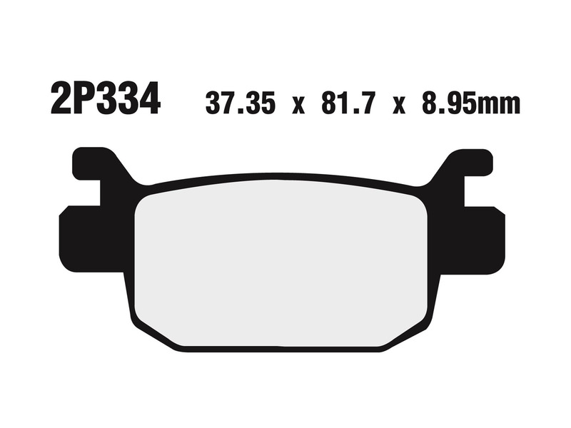 Plaquettes de frein NISSIN route /Off-Road métal fritté - 2P-334ST 