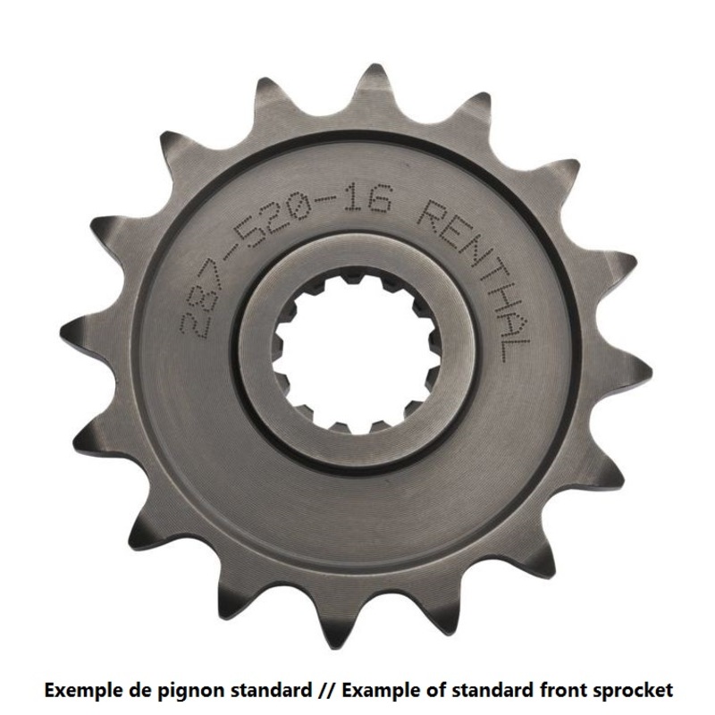 Pignon RENTHAL acier standard 257 - 428 
