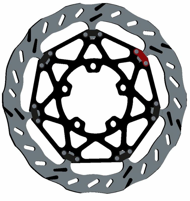 Disque de frein BRAKING Epta pétale flottant 