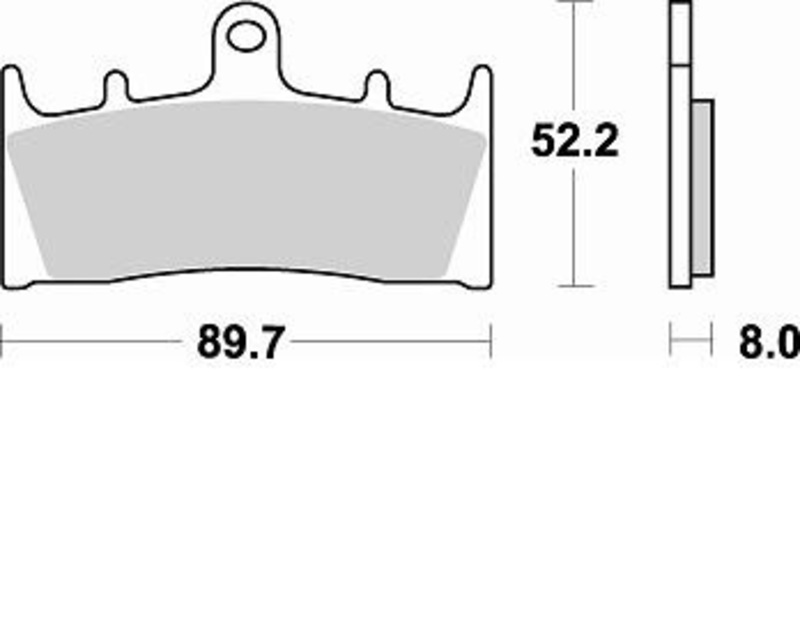 Plaquettes de frein BRAKING Racing métal fritté - 764CM66 