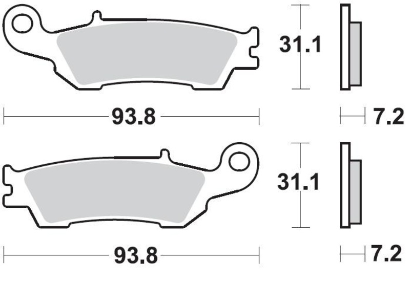 Plaquettes de frein BRAKING Off-Road métal fritté - 929CM46 