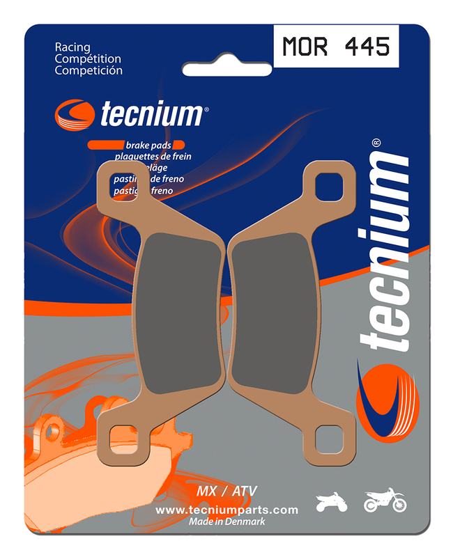 Plaquettes de frein TECNIUM Racing MX/Quad métal fritté - MOR445 
