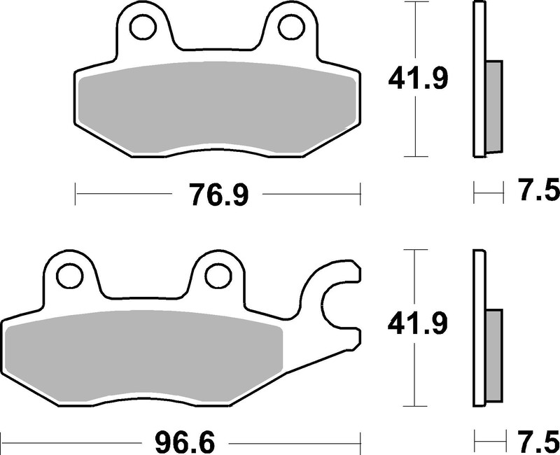 Plaquettes de frein BREMBO route métal fritté - 07KA31SA 