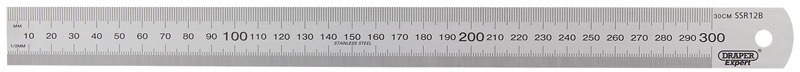 Règle inox  DRAPER 300mm 
