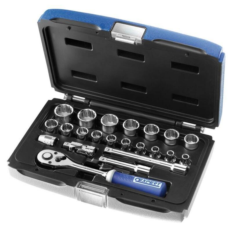 Coffret douilles & cliquet EXPERT 3/8'' 