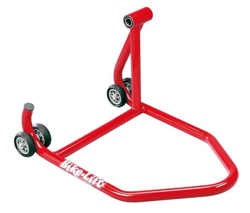 Béquille de stand arrière monobras BIKE LIFT prise droite rouge - RS-16/R 