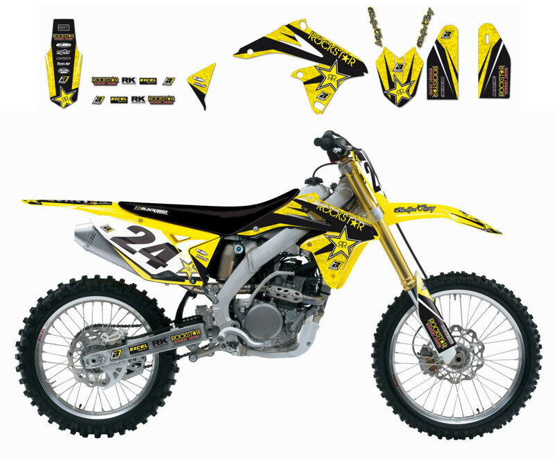 Kit déco BLACKBIRD Rockstar Energy Suzuki RM125/250 