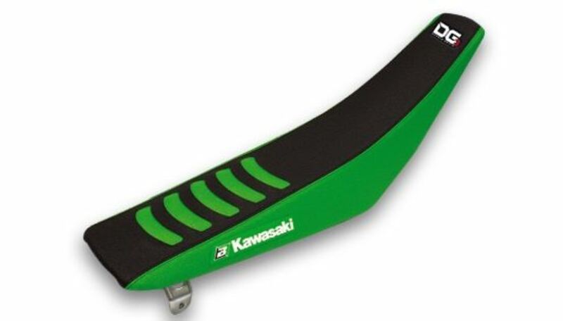 Housse de selle BLACKBIRD Double Grip 3 noir/vert Kawasaki KX250F KX450F 