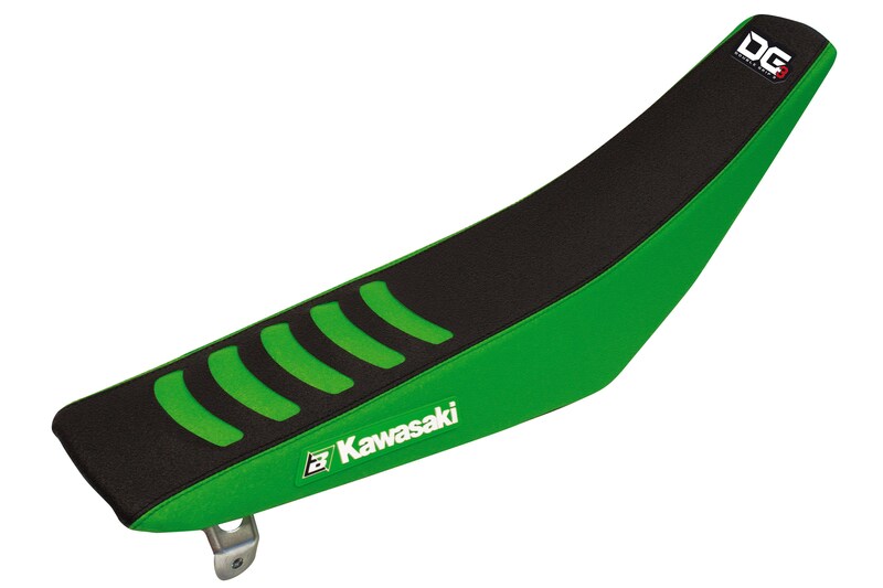 Housse de selle BLACKBIRD Double Grip 3 noir/vert Kawasaki KX85 
