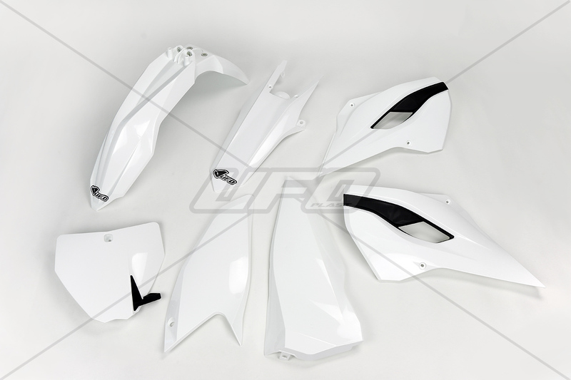 Kit plastique UFO couleur origine (2014) blanc/noir Husqvarna 