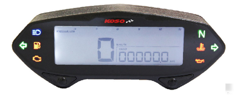 Compteur multifonctions KOSO DB-01RN LCD noir 