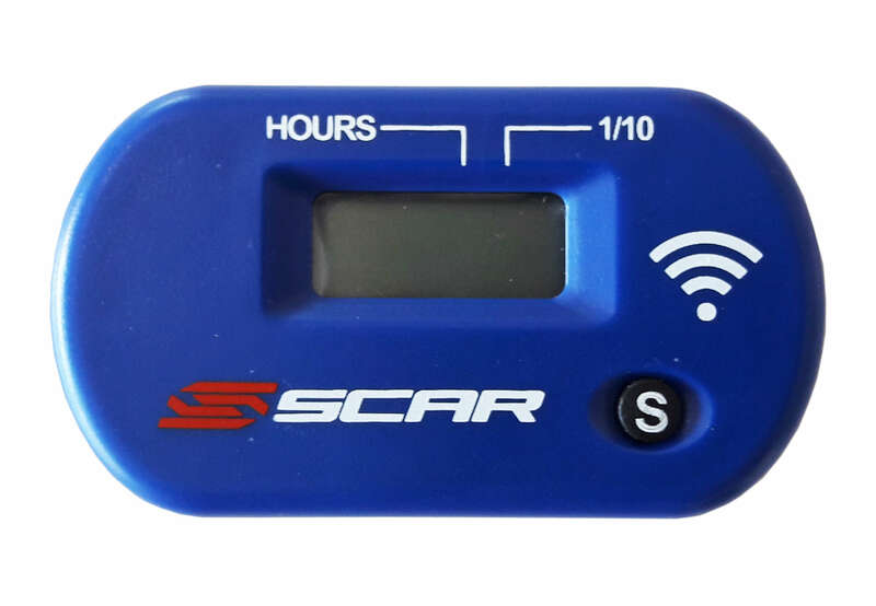 Compteur d'heures SCAR Sans-fil avec Velcro bleu 