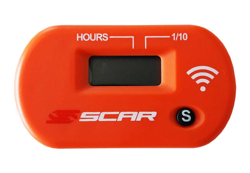 Compteur d'heures SCAR Sans-fil avec Velcro orange 