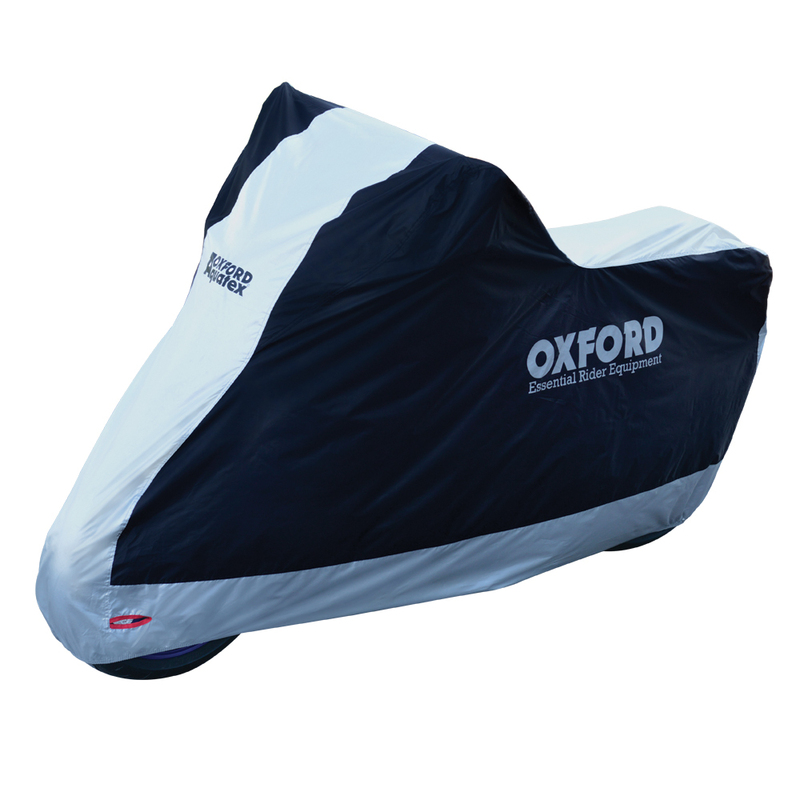 Housse de protection intérieur / extérieur OXFORD Aquatex noir/argent - moto / scooter - M 