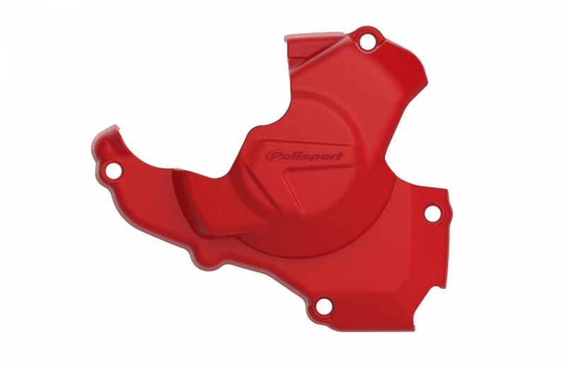 Protection de carter d'allumage POLISPORT rouge Honda CRF250R 