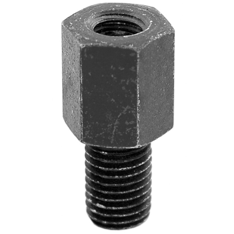 Adaptateur rétroviseur V PARTS droit universel mâle M8/125 (pas à droite)/femelle M8/125 (pas à droite) - Noir 