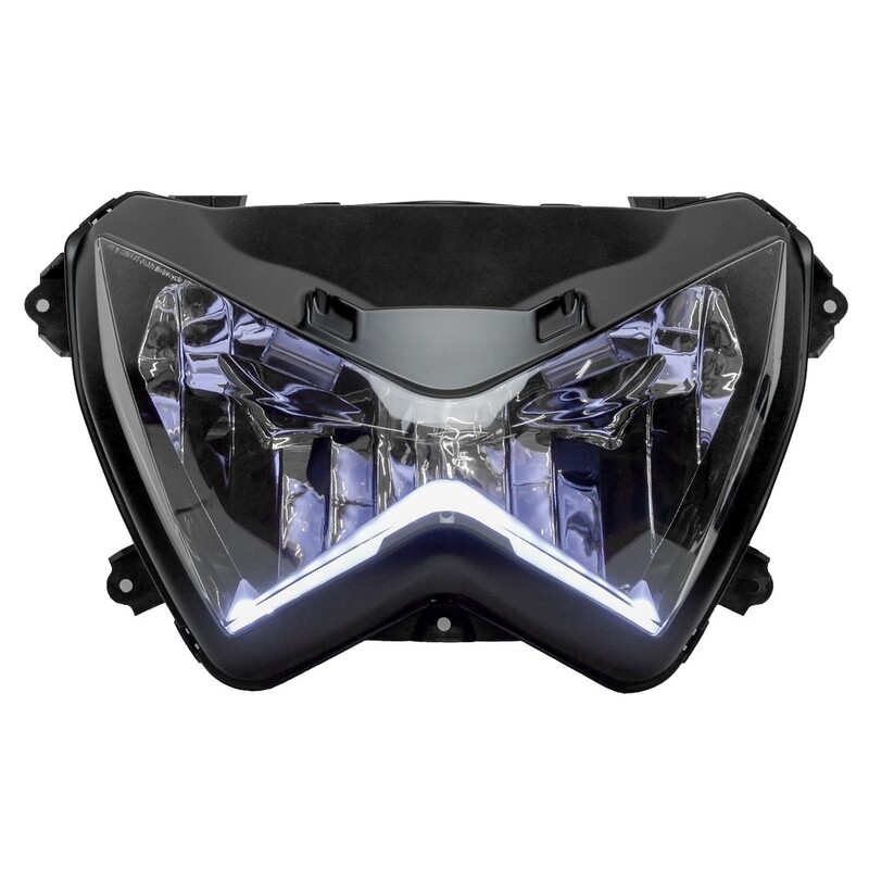 V PARTS Front headlight w/e-mark + LED Z800 / Z800e 