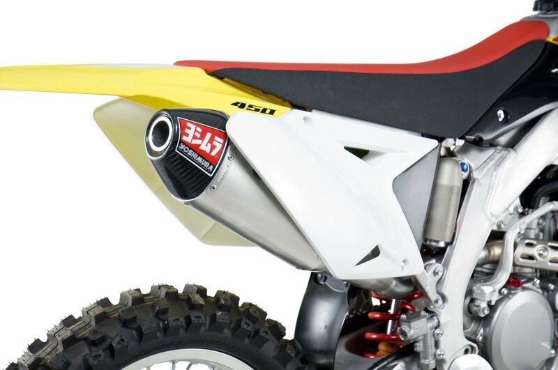 Pièce SAV YOSHIMURA Silencieux de rechange RS4 inox/alu casquette carbone Suzuki RM-Z450 