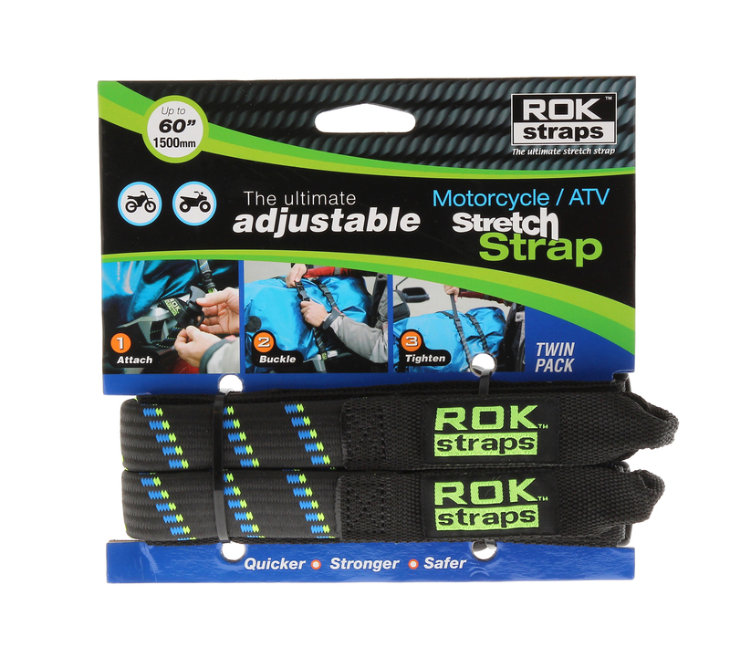 Sangle ROK Stretch réglable noir/bleu/vert 