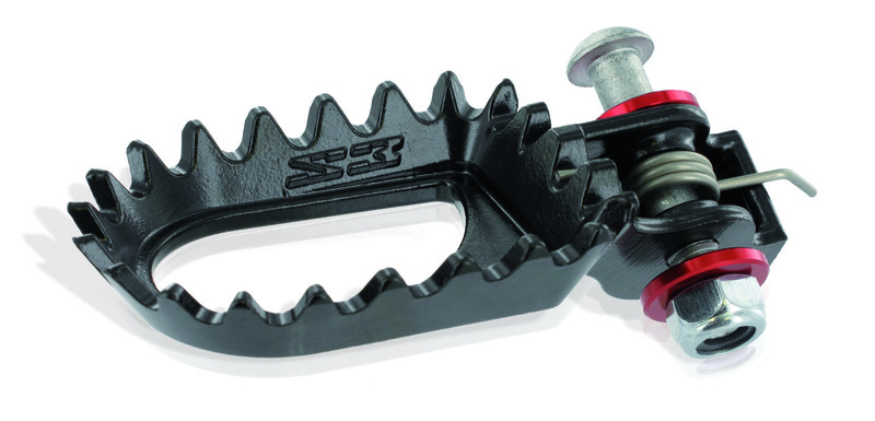 Repose-pieds S3 Hard Rock position centrale acier noir 