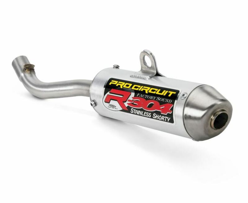 Silencieux PRO CIRCUIT R-304 alu brossé/casquette inox KTM/Husqvarna 65 