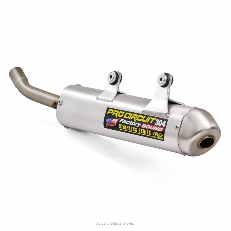 Silencieux PRO CIRCUIT 304 alu brossé/casquette inox Gas Gas EC2500/300 