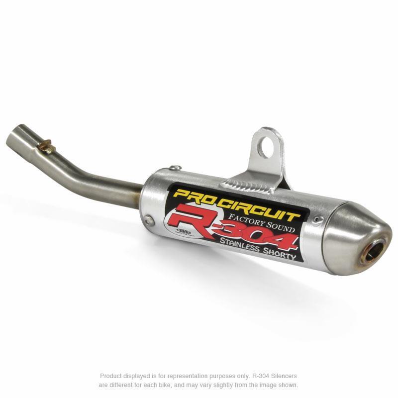 Silencieux PRO CIRCUIT R-304 alu brossé/casquette inox KTM SX65 