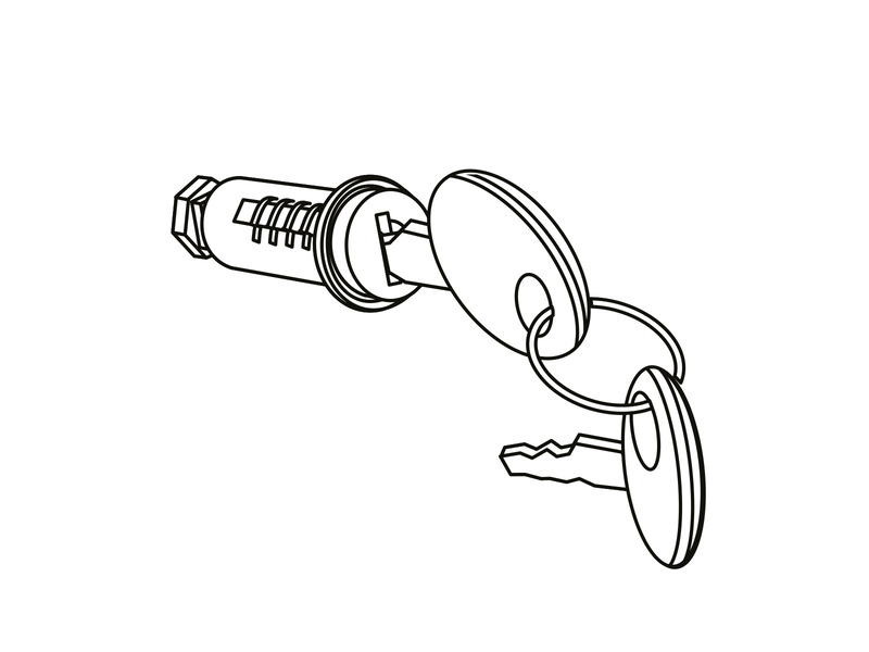 Serrure complète SHAD SH48/49/50/58X/59X