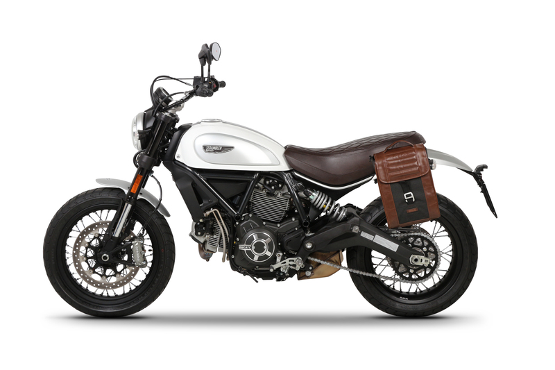 Fixation SHAD valise latérale Café Racer Ducati Scrambler