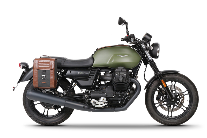 Fixation SHAD valise latérale Café Racer MotoGuzzi V7