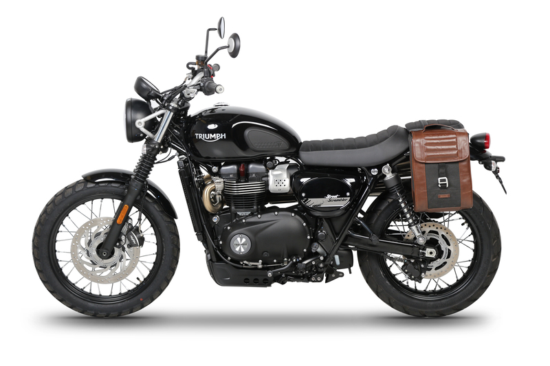 Fixation SHAD valise latérale Café Racer Triumph Scrambler