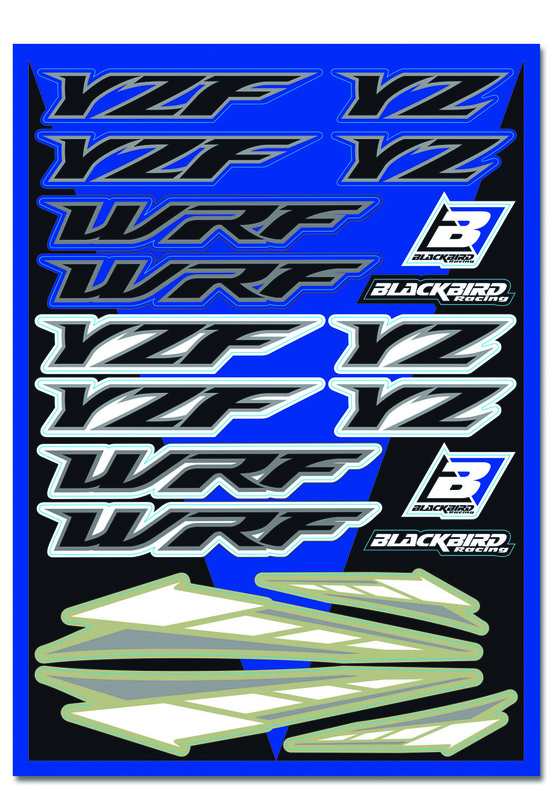 Planche de stickers BLACKBIRD Yamaha 