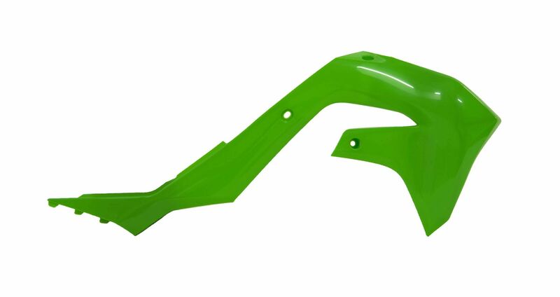 Ouïes de radiateur RACETECH vert Kawasaki KX450F 