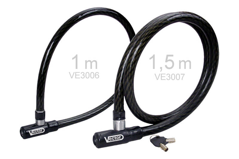 Cadenas de cable antivol VECTOR Max Lock - Ø20mm / 1,5m 