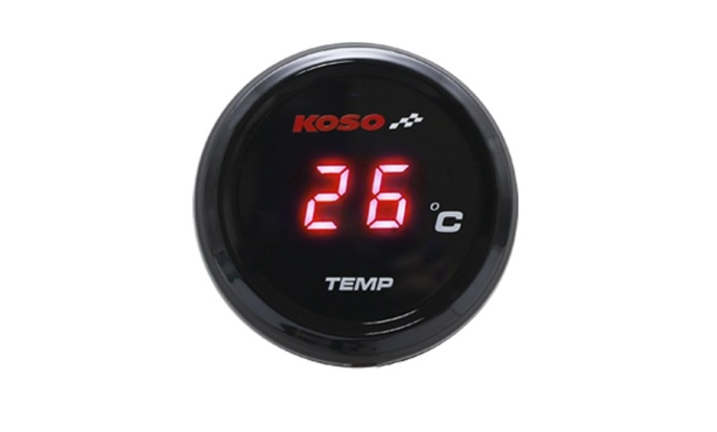 Compteur de température d'eau KOSO i-GEAR affichage bleu 