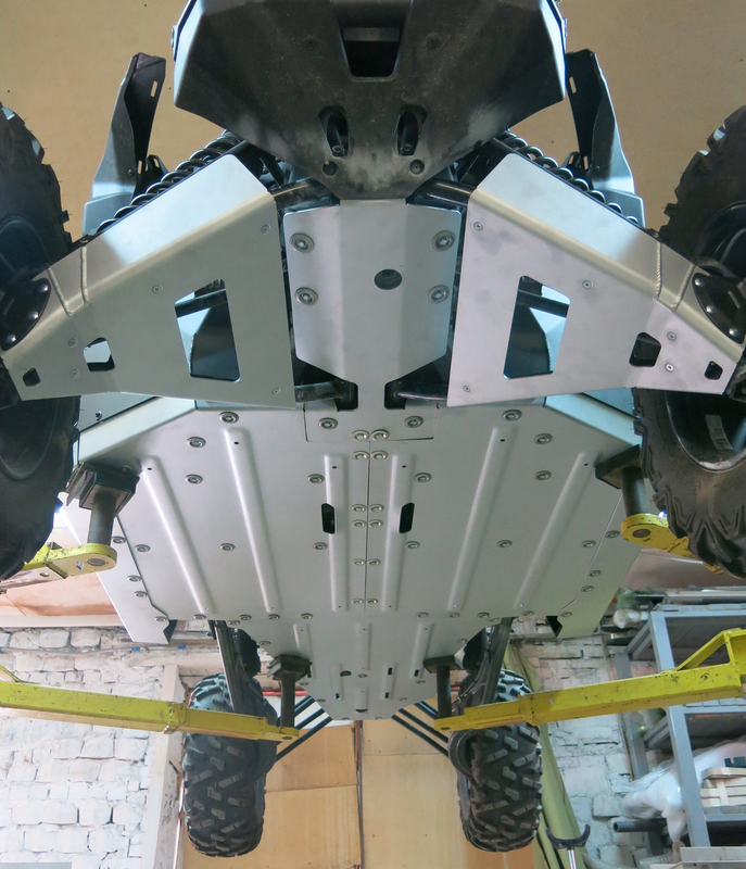 Kit sabot complet RIVAL sans protection bras avant - aluminium Can-Am Maverick X3 