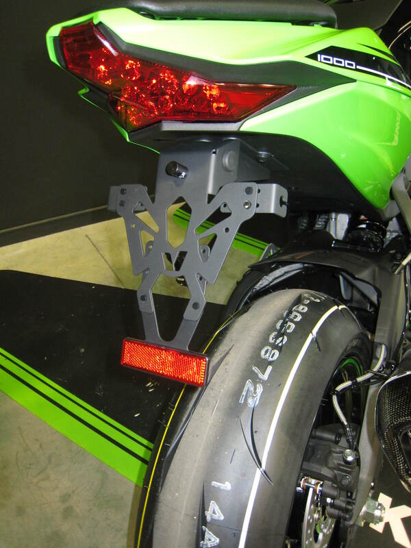 Support de plaque V PARTS noir Kawasaki ZX10R 