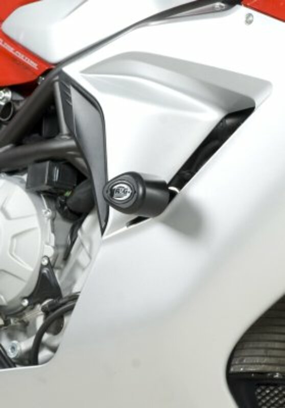 Tampons de protection R&G RACING Aero noir MV Agusta 