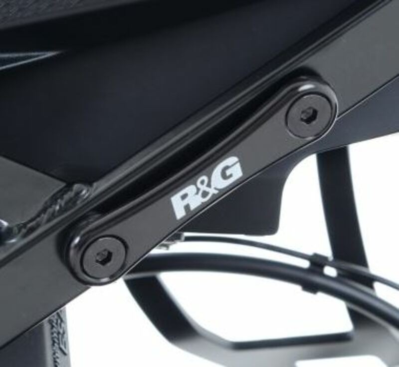 Caches orifice repose-pieds R&G RACING noir (la paire) Yamaha XSR700 