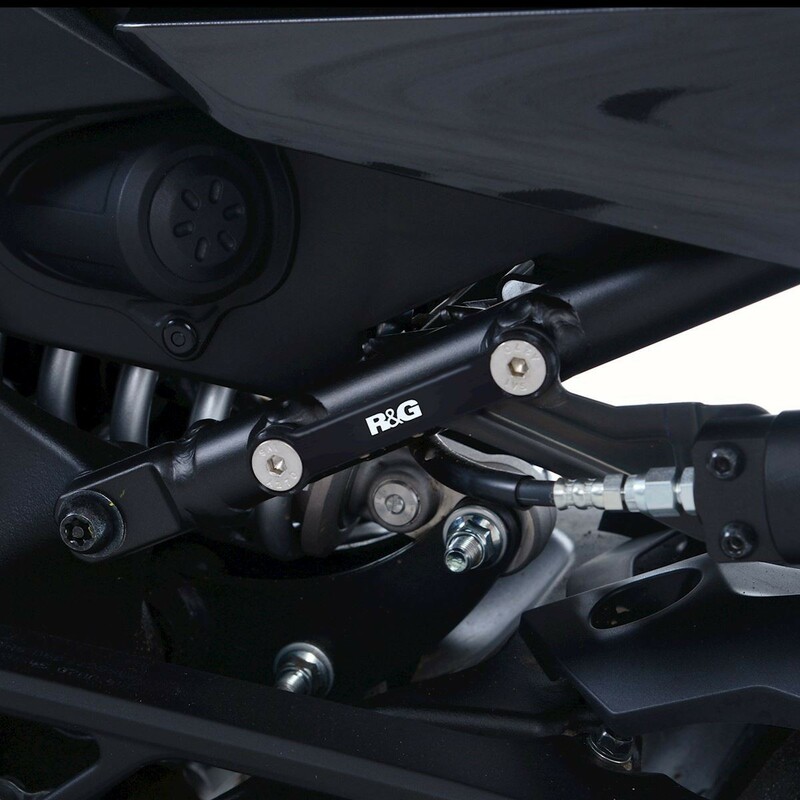 Cache orifice de repose-pieds R&G RACING noir Yamaha Niken 