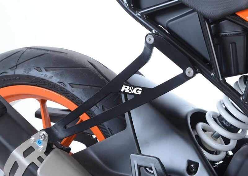 Kit suppression repose-pieds arrière R&G RACING noir KTM RC390 