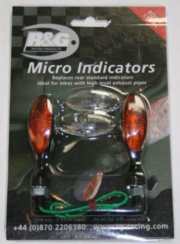 Micro clignotants R&G RACING support de plaque 443885 