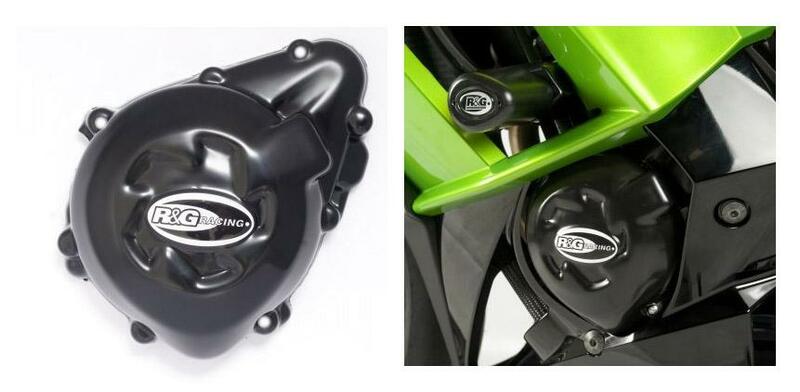 Couvre-carter gauche R&G RACING noir Kawasaki Z1000/SX 