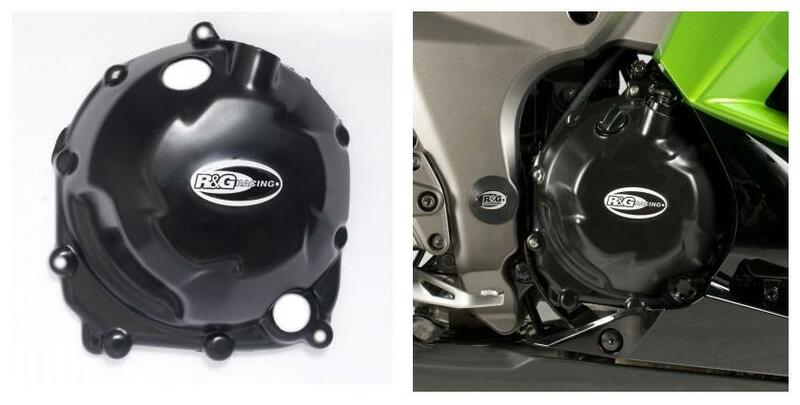 Couvre-carter droit R&G RACING noir Kawasaki Z1000/SX 