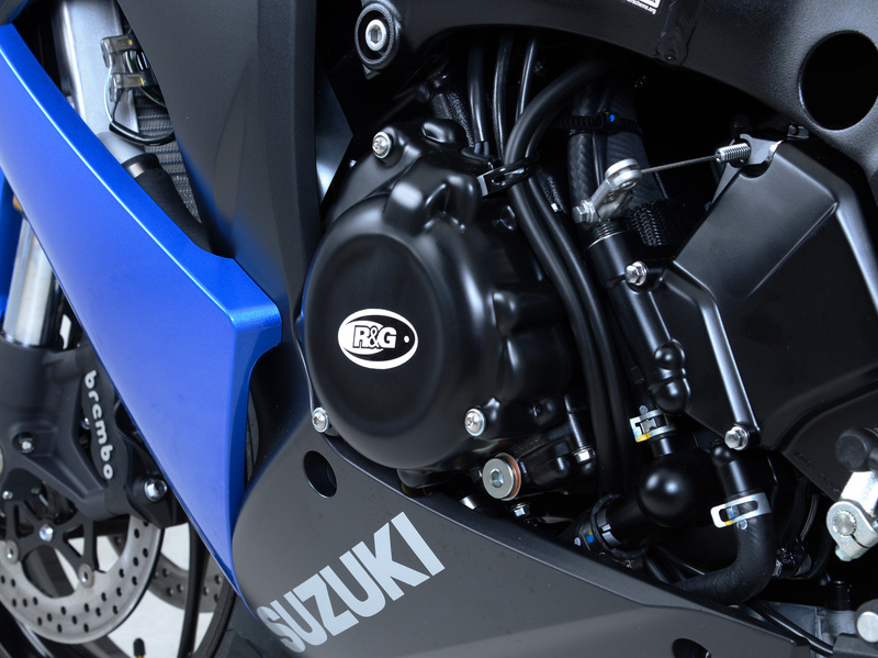 Couvre-carter gauche R&G RACING noir Suzuki GSX1000S 